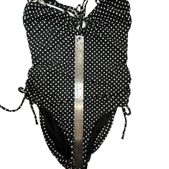 NEWPORT NEWS Black and White Polka Dot One Piece Bathingsuit‎ - Picture 5 of 9